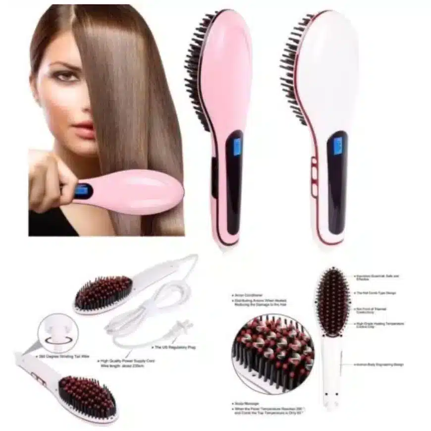 Beautystar Hair Auto Straightening Brush White MB-676