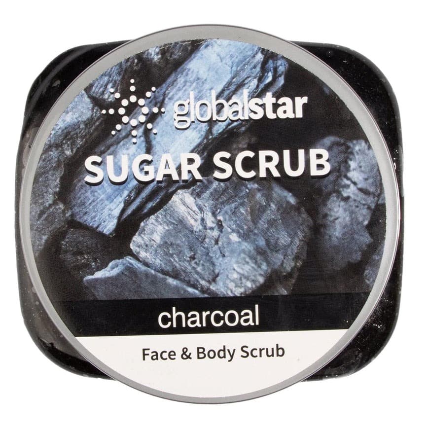 Globalstar Face & Body Sugar Scrub Charcoal 600g