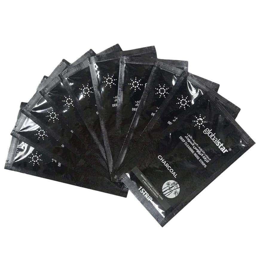 Globalstar Deep Cleansing Nose Strips Charcoal 1 Packet GS-2002