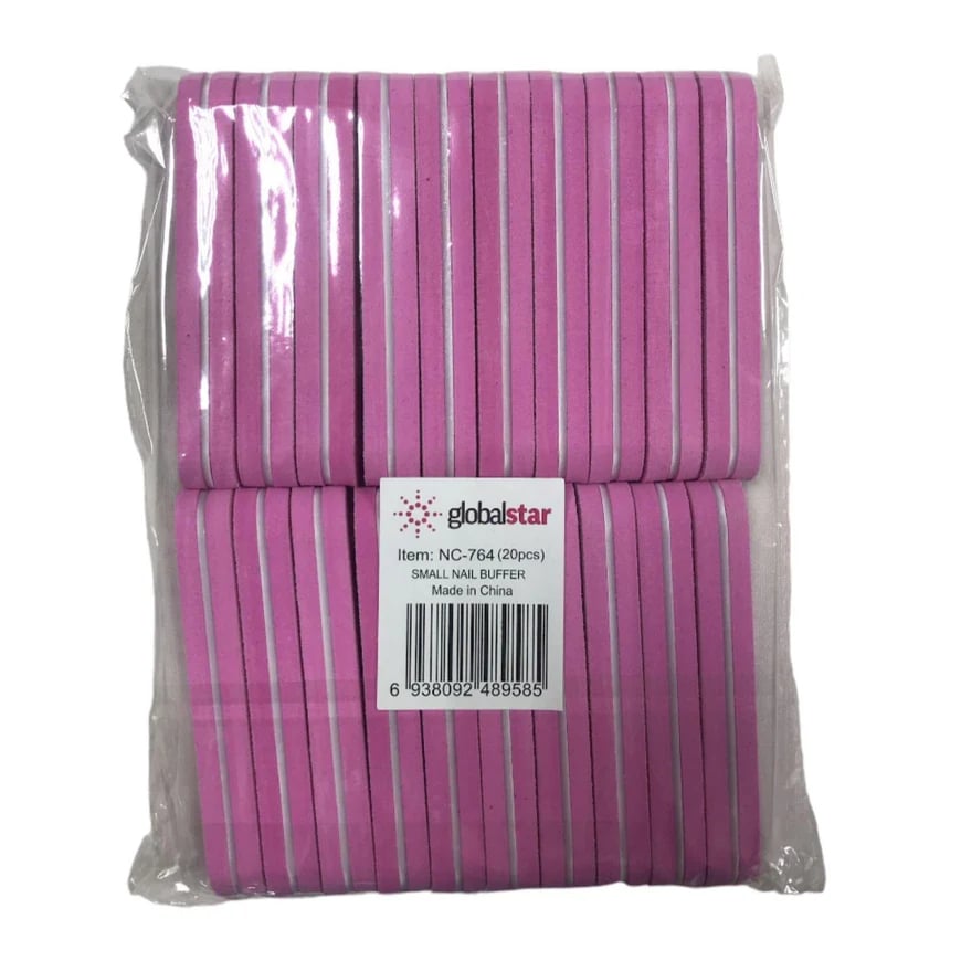 Globalstar Small Nail Buffer Pink 1x20pcs NC-764