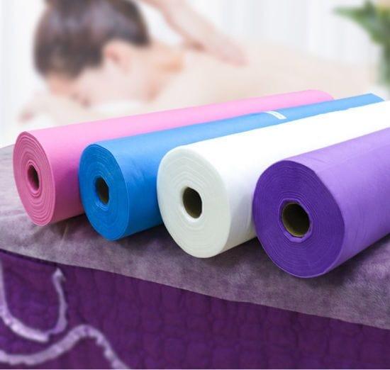 Globalstar Disposable Non-Woven Bed Roll Purple 80cm*180cm