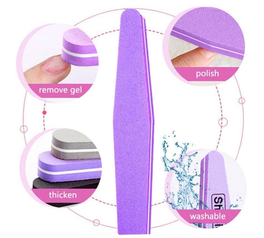 Sunshine Washable Nail File Mix Color S100/180 - YH814