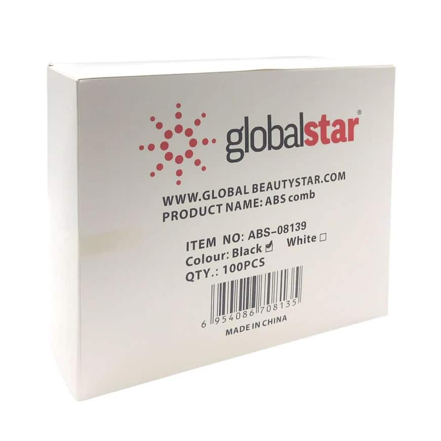 Globalstar Disposable Comb Black Big 100pcs ABS-08139