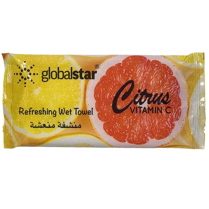 Globalstar Refreshing Wet Towel Citrus 100pcs - RT07