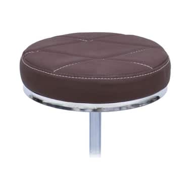 Globalstar Coffee-Colored Round Stool Chair - Elegant Comfort For Office, Home, And Spa